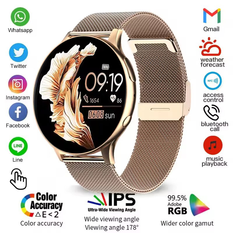 Smartwatch Angelo Watches - 2025 New Women SmartWatch Bluetooth Call