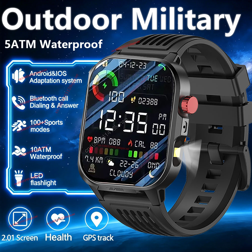 Smartwatch Angelo Watches - Outdoor Military Smart Watch GPS Bluetooth