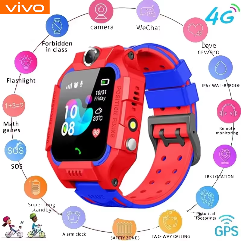 VIVO 2026 Kids 4G Smart Watch  – обзор и цена Smartwatch Watches For Kid Boy With Gps