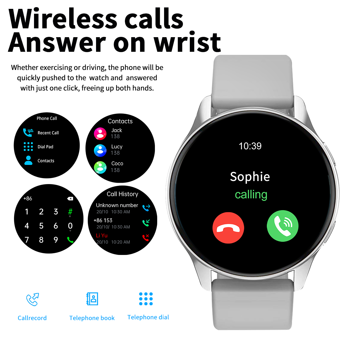 Smart Watch, Wireless Call/Dia – обзор и цена Smartwatch Angelo Watches