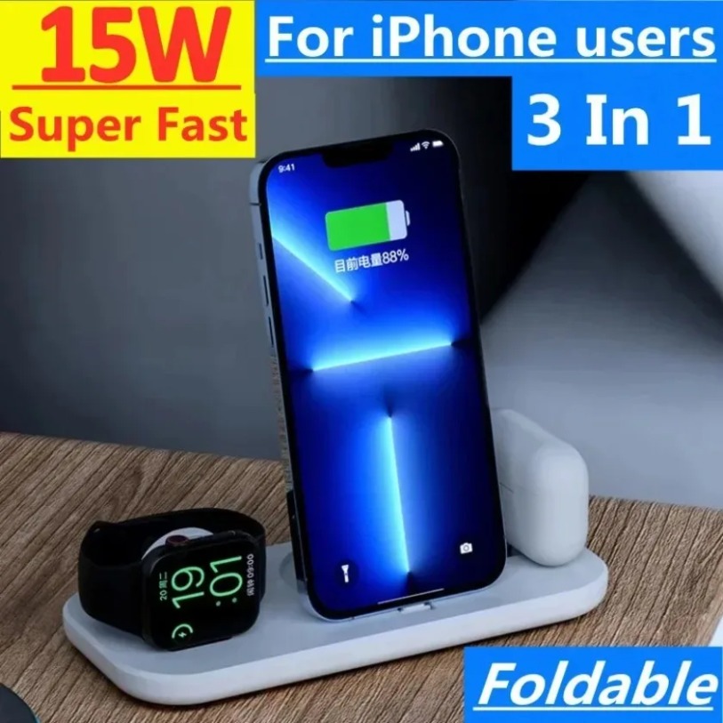 3 In 1 Wireless Charger Stand  – обзор и цена Watch Watch Xs