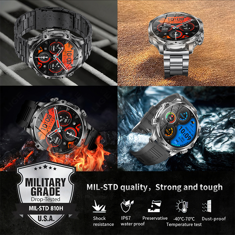 LIGE 700mah Large Battery Flas – обзор и цена Smartwatch Latest Watches For Men
