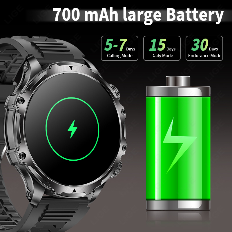 LIGE 700mah Large Battery Flas – обзор и цена Smartwatch Latest Watches For Men