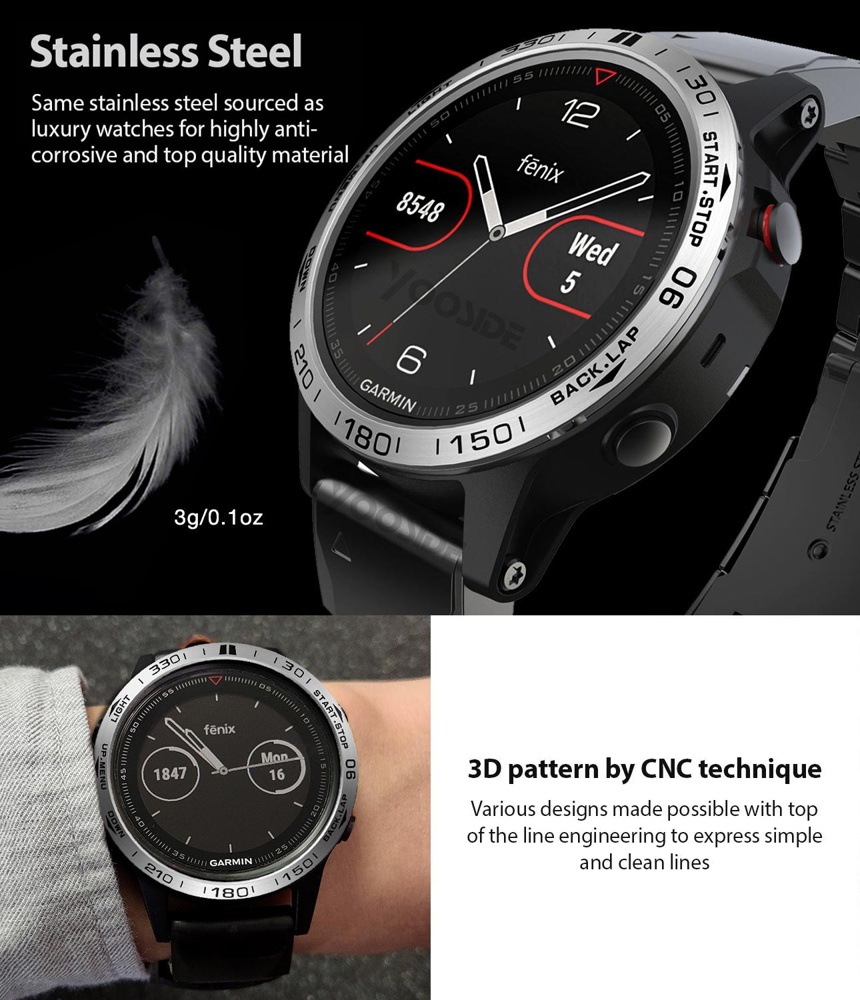 Bezel for Garmin Fenix 7 7X 6  – обзор и цена Smartwatch Ring Watches
