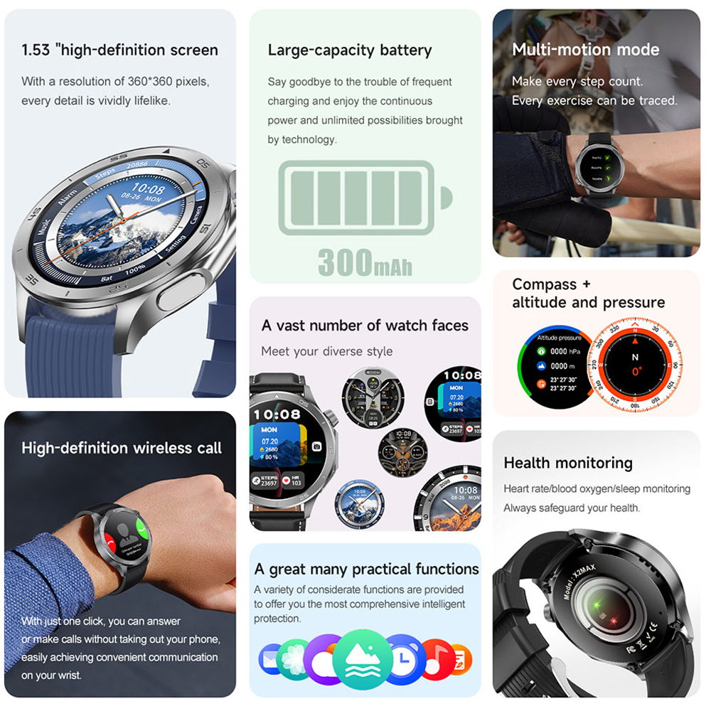 OPPO Watch X2 Latest Bluetooth – обзор и цена Smartwatch Latest Watches For Men