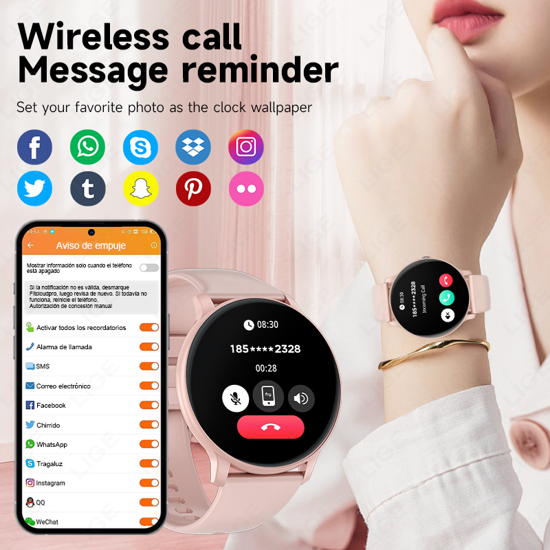 LIGE Bluetooth Call Smart Watc – обзор и цена Smartwatch Latest Watches For Men