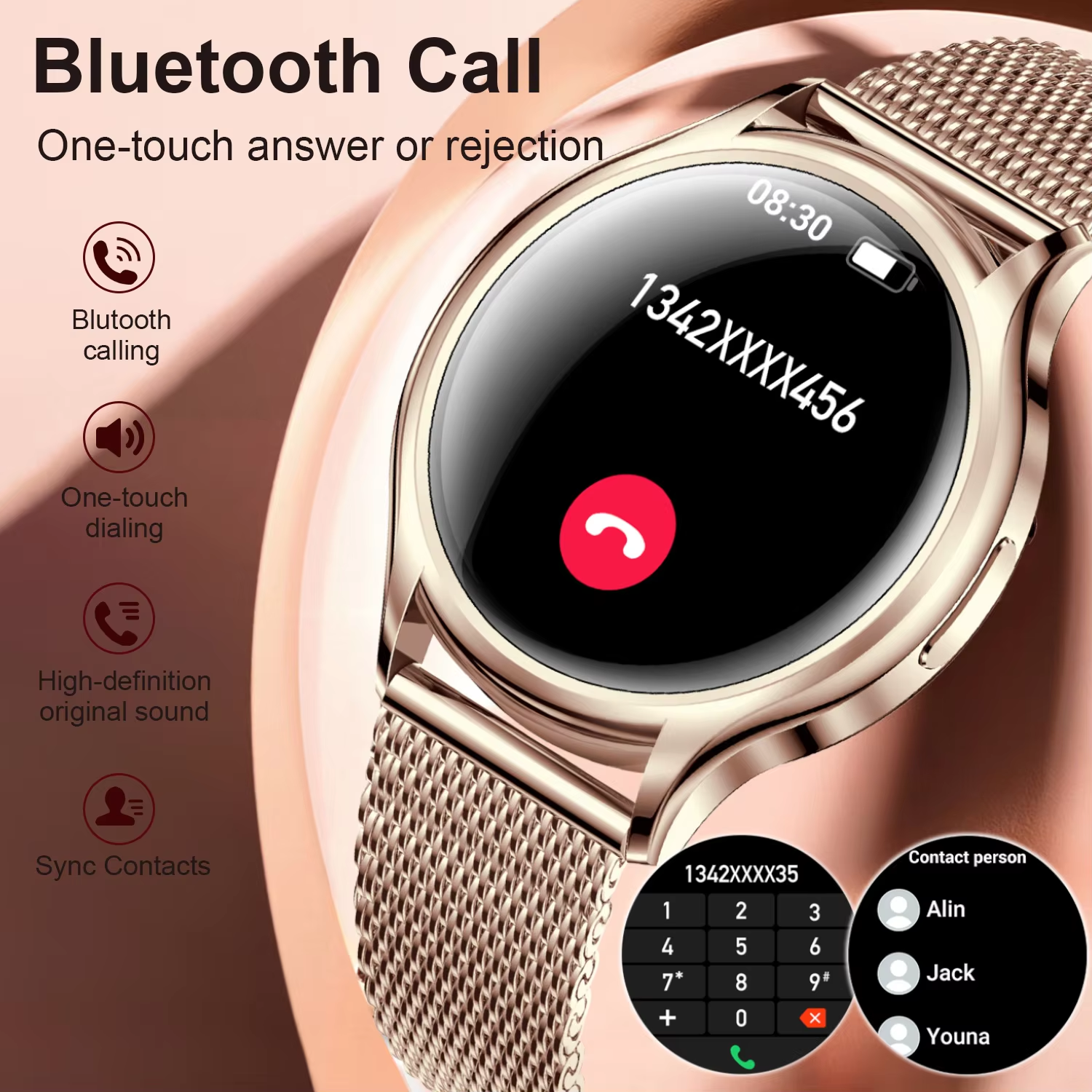 Women's Smart Watch Sleep Heal – обзор и цена Smartwatch Angelo Watches