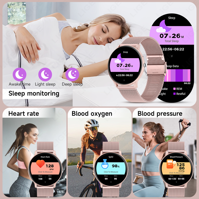 LIGE Women's SmartWatch Blood  – обзор и цена Smartwatch Angelo Watches
