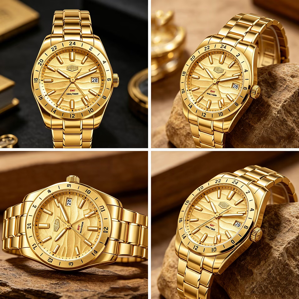Quartz Watch Fashion Clock GMT – обзор и цена Smartwatch Ladies Watches Branded