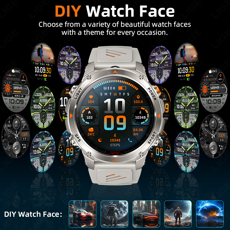LIGE Rugged GPS Track Smart Wa – обзор и цена Watch Smartwatch