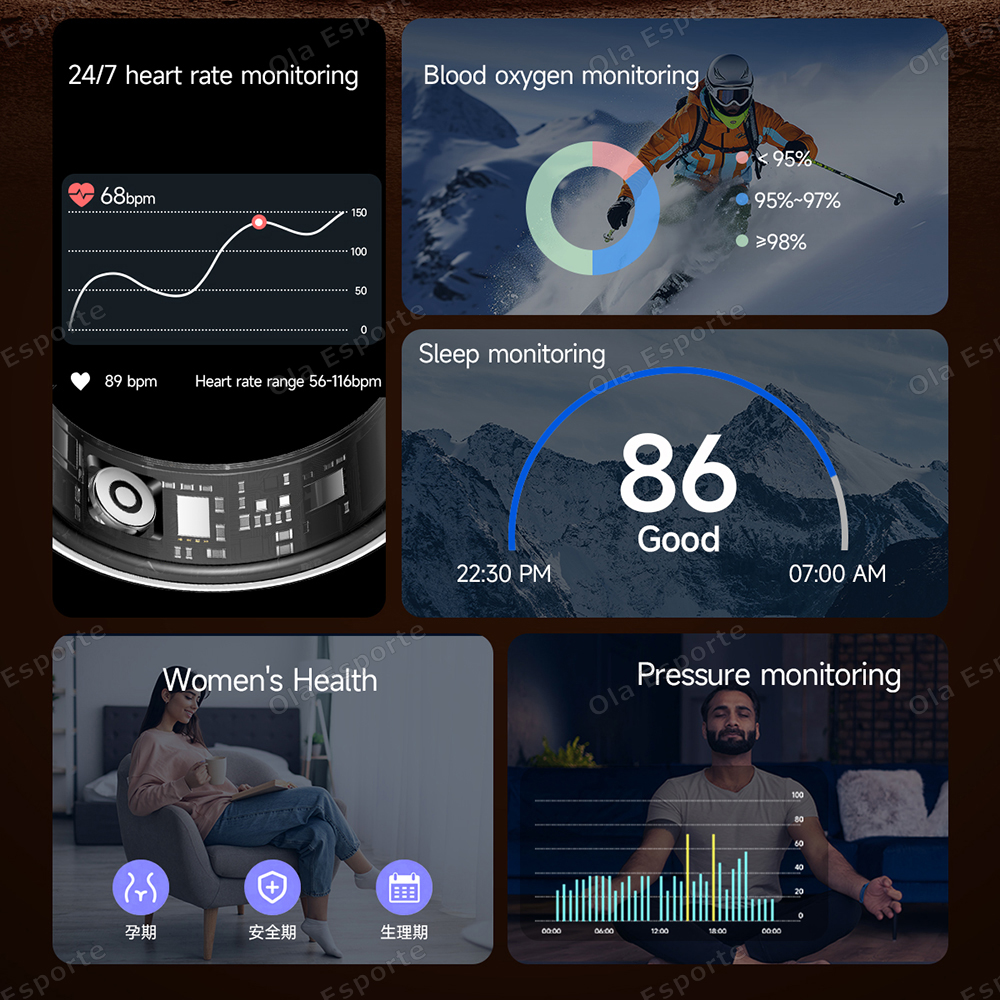Newest Smart Ring Call Message – обзор и цена Smartwatch Ring Watches