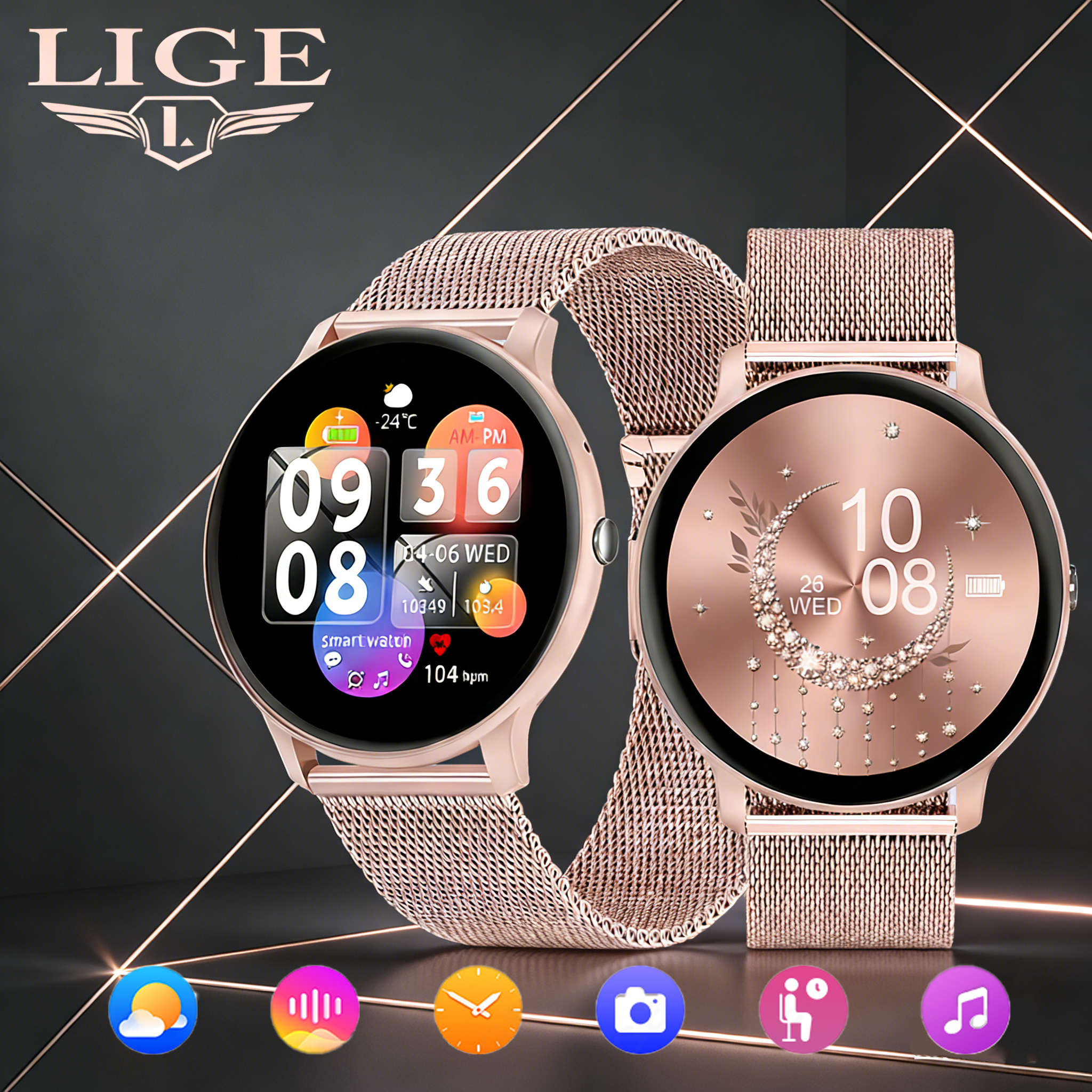 LIGE 2026 Sports Fitness Watch – обзор и цена Smartwatch Latest Watches For Men