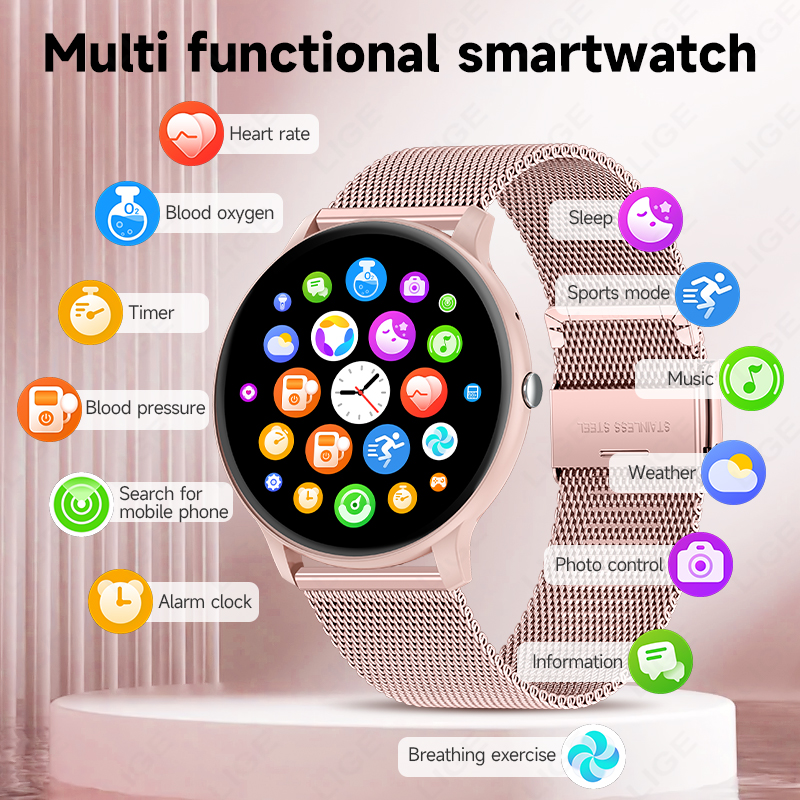 LIGE 2026 Sports Fitness Watch – обзор и цена Smartwatch Latest Watches For Men