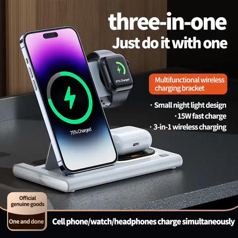 3 In 1 Wireless Charger For iP – обзор и цена Watch Watch Xs