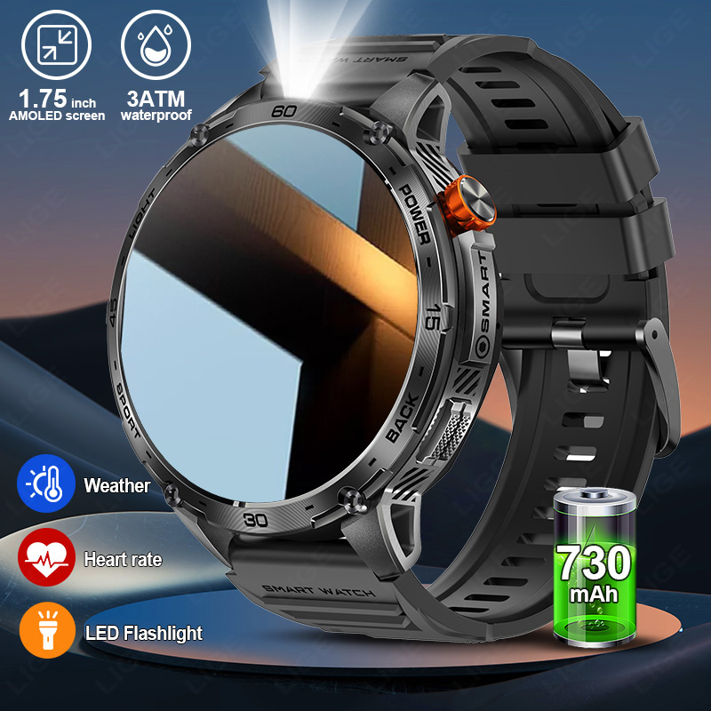 LIGE 730mAh Large Battery Ultr – обзор и цена Smartwatch Latest Watches For Men