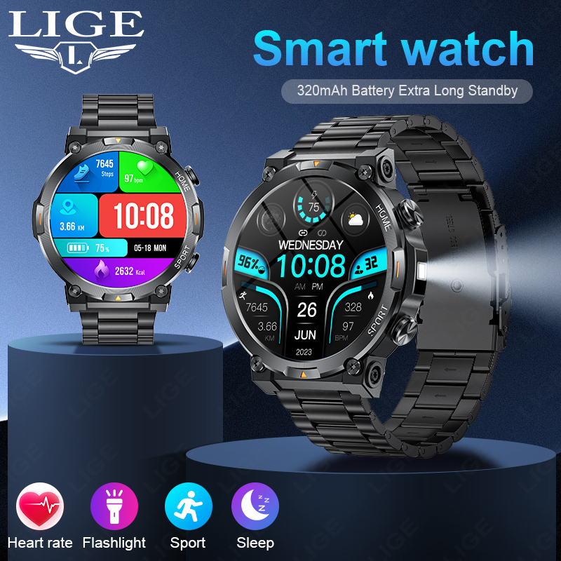 LIGE Outdoor Sports Smart Watc – обзор и цена Smartwatch Latest Watches For Men