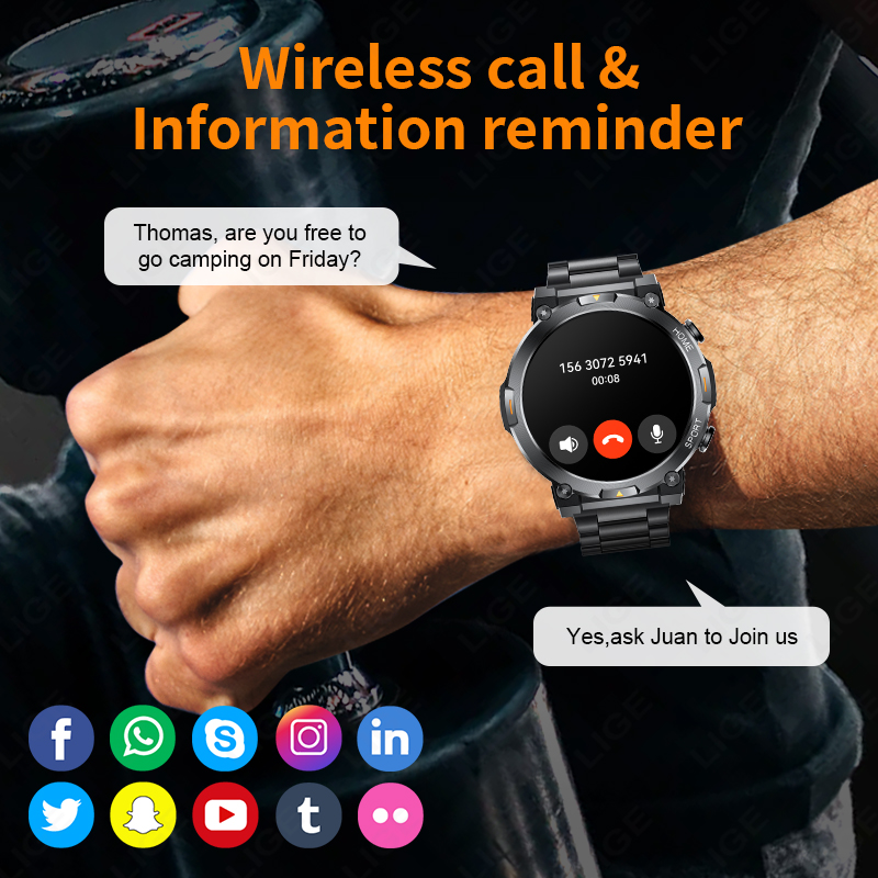 LIGE Outdoor Sports Smart Watc – обзор и цена Smartwatch Latest Watches For Men