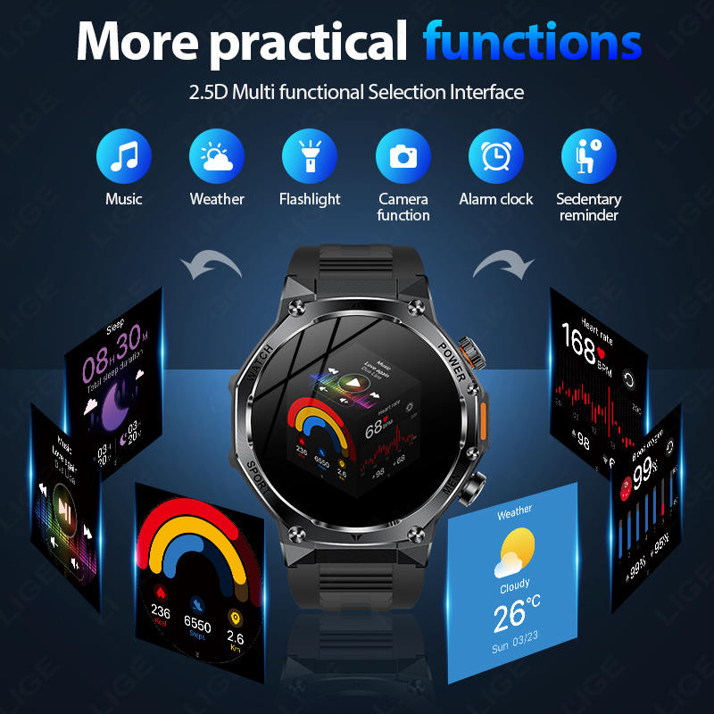 LIGE New Men 800mAh Ultra Long – обзор и цена Smartwatch Latest Watches For Men