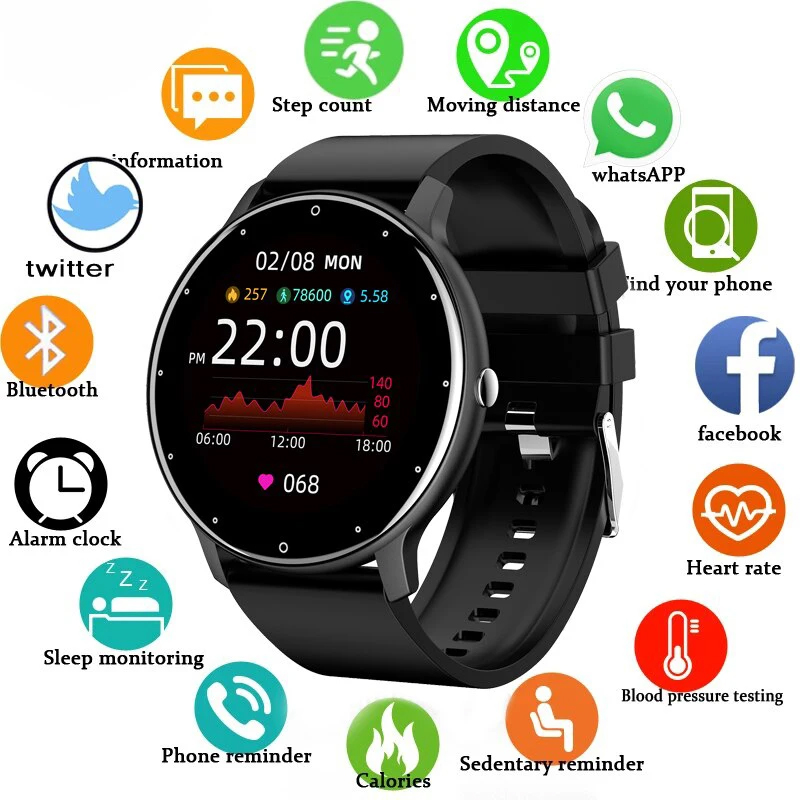 LIGE Smart Watch Women Men Ful – обзор и цена Smartwatch Angelo Watches