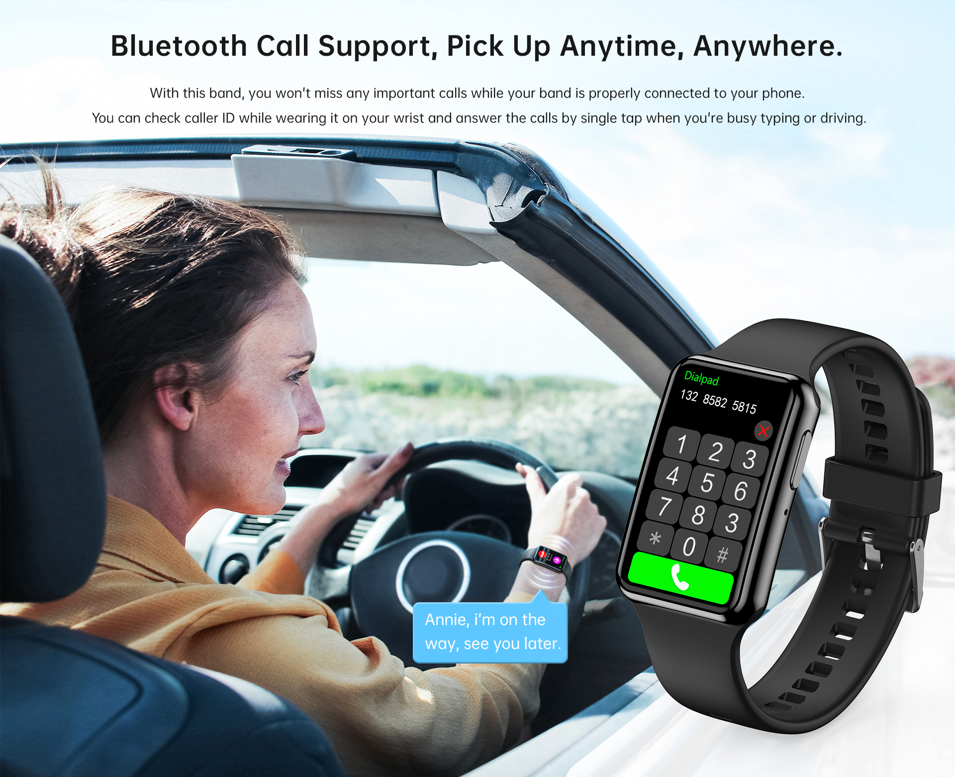 1.47 Inch BT Call Smart Band H – обзор и цена Watch Smartwatch