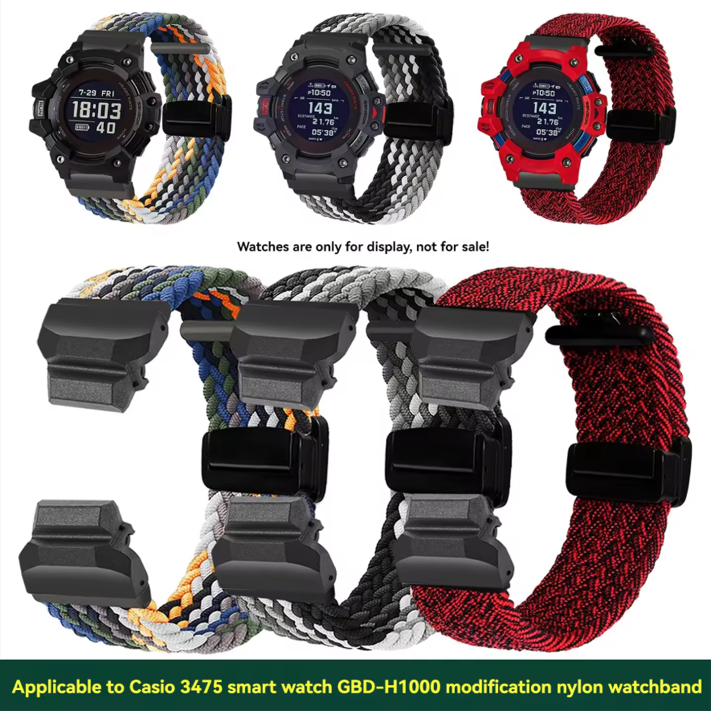 gbd-h1000 nylon Sports watchba – обзор и цена Casio Watches Smartwatch