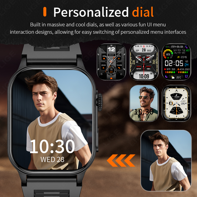 LIGE Smart Watch for Men 3ATM  – обзор и цена Smartwatch Latest Watches For Men