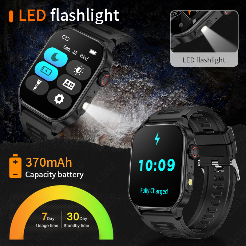 LIGE Smart Watch for Men 3ATM  – обзор и цена Smartwatch Latest Watches For Men