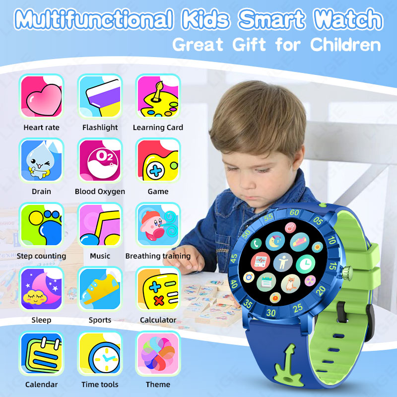LIGE 2026 HRV Kids Smart Watch – обзор и цена Smartwatch Watches Useful Gift For Boys