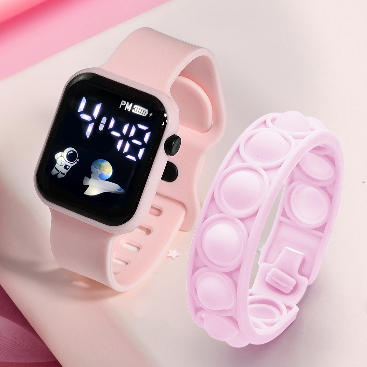 2PCS Children's Smart Watch Br – обзор и цена Smartwatch Watches Girls